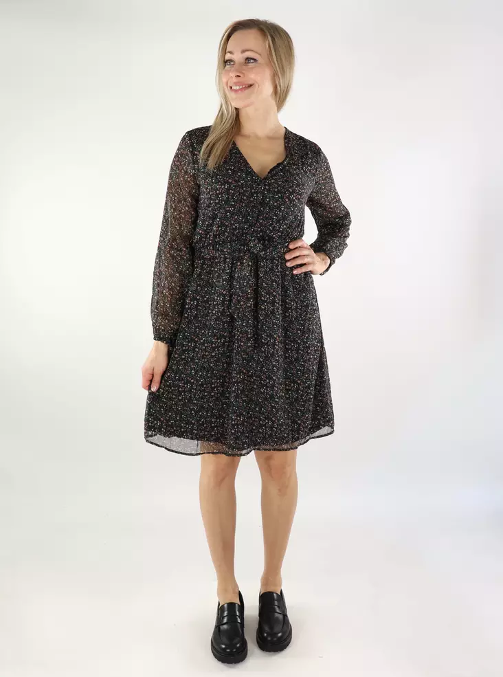 Only dam blommig klänning Kort svart/edit ditsy - Klänningar och tunikor - 137031 - 1