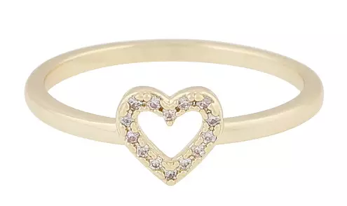 Snö of Sweden Ring Nisi hjärtguld/klar - Ringar - 138651 - 1