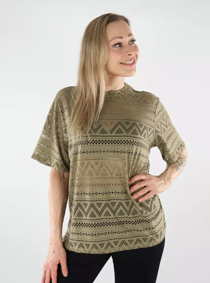 Only dam spets-t-shirt O-ringad sjöjungfru - T-shirts för damer - 138761 - 1