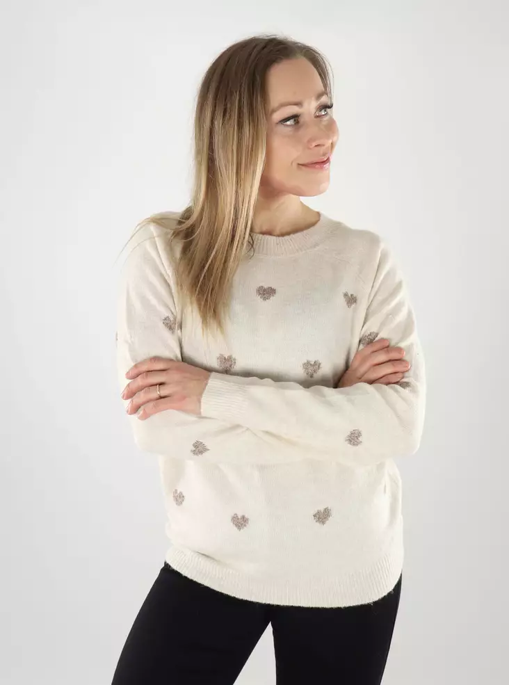 Vero Moda damtröja Intarsia björk/m. emperad - Stickat för damer - 139871 - 1