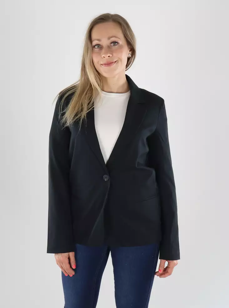 Vila Jacka L/S KAVAJ svart beaty - Kavajer för damer - 141411 - 1