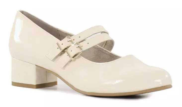 Jana pumps/promenadskor 24366-45 412 ivory patent - Klackskor och pumps - 140381 - 1