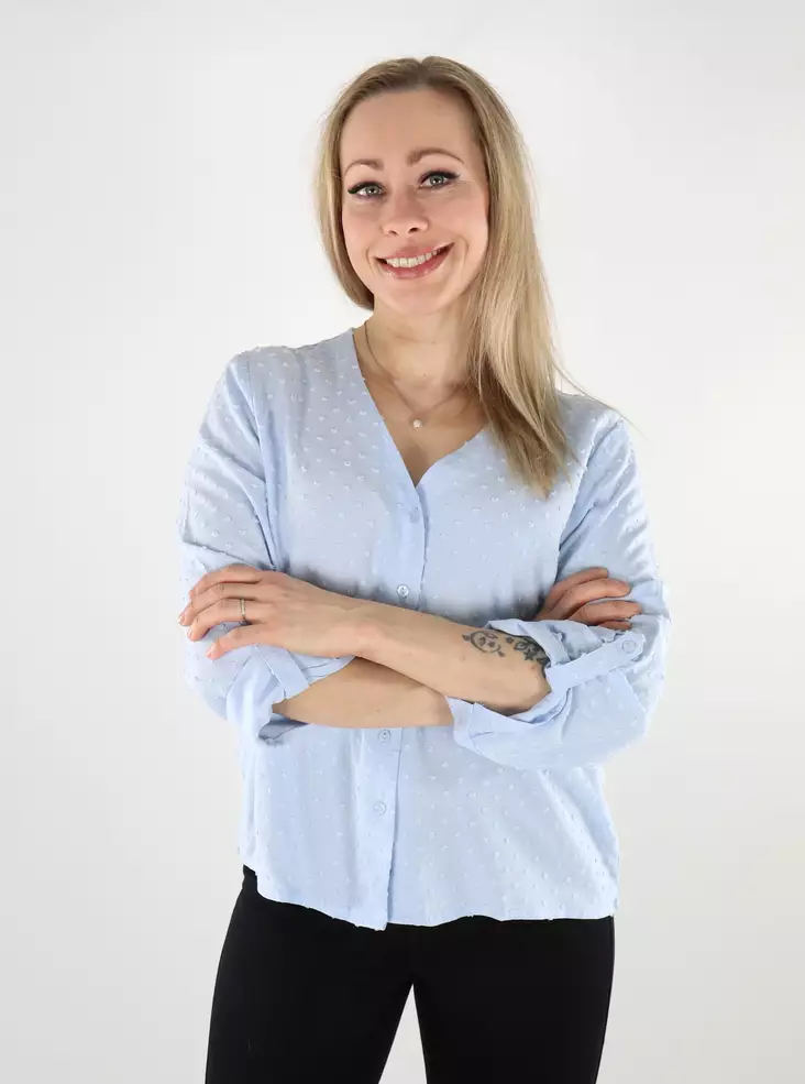 JDY skjorta Life kentucky blå - Långärmade tröjor för damer - 137781 - 1