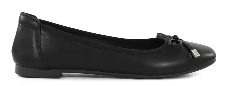 Migant ballerinor med fluga A921-98 svart läder - Ballerinaskor - 140691 - 1