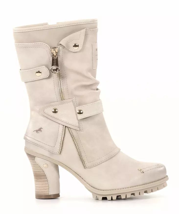 Mustang ankelboots dam 1141-606-243 Ivory - Stövletter och kängor för damer - 137521 - 1