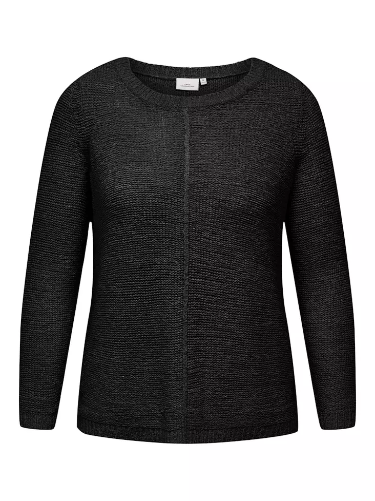 Only Carmakoma plus size tröja New Foxy black - Stickat för damer - 137061 - 1