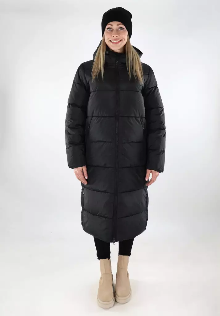 Only lång vinterkappa för damer Lång svart - Vinterjackor för damer - 137351 - 1