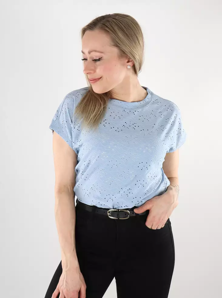 Only dam t-shirt mjuk chambray - T-shirts för damer - 138021 - 1
