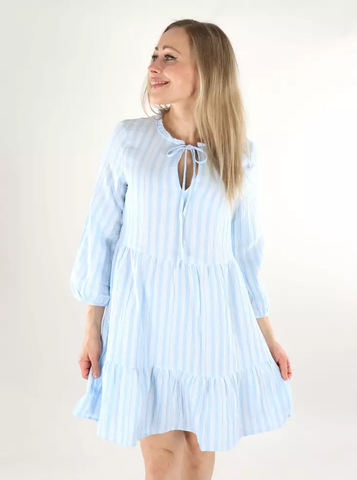 Vero Moda klänning/tunika 3/4 airy blue/snow white - Klänningar och tunikor - 138561 - 1