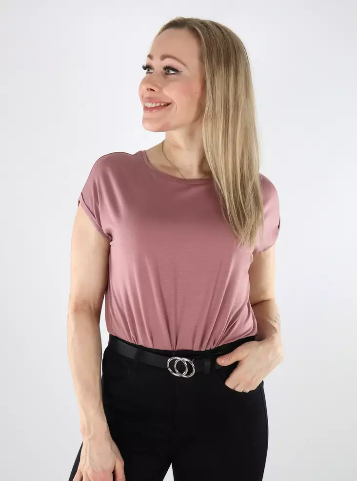 Vero Moda dam t-shirt Enkel nostalgirosa - T-shirts för damer - 136591 - 1
