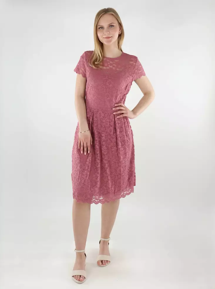 Vila spetsklänning lila Capsleeve mesa rose - Klänningar och tunikor - 138441 - 1