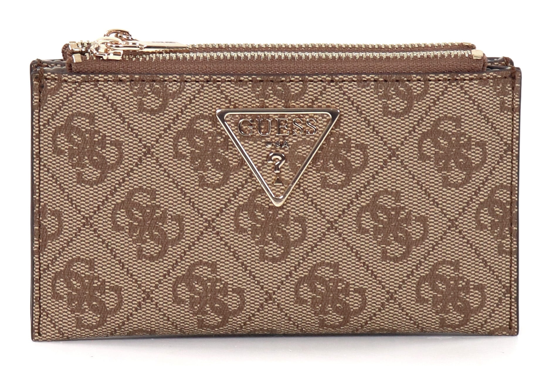 Guess Plånbok Laurel slg zip latte-logotyp - Stilettoshop.se webbutik