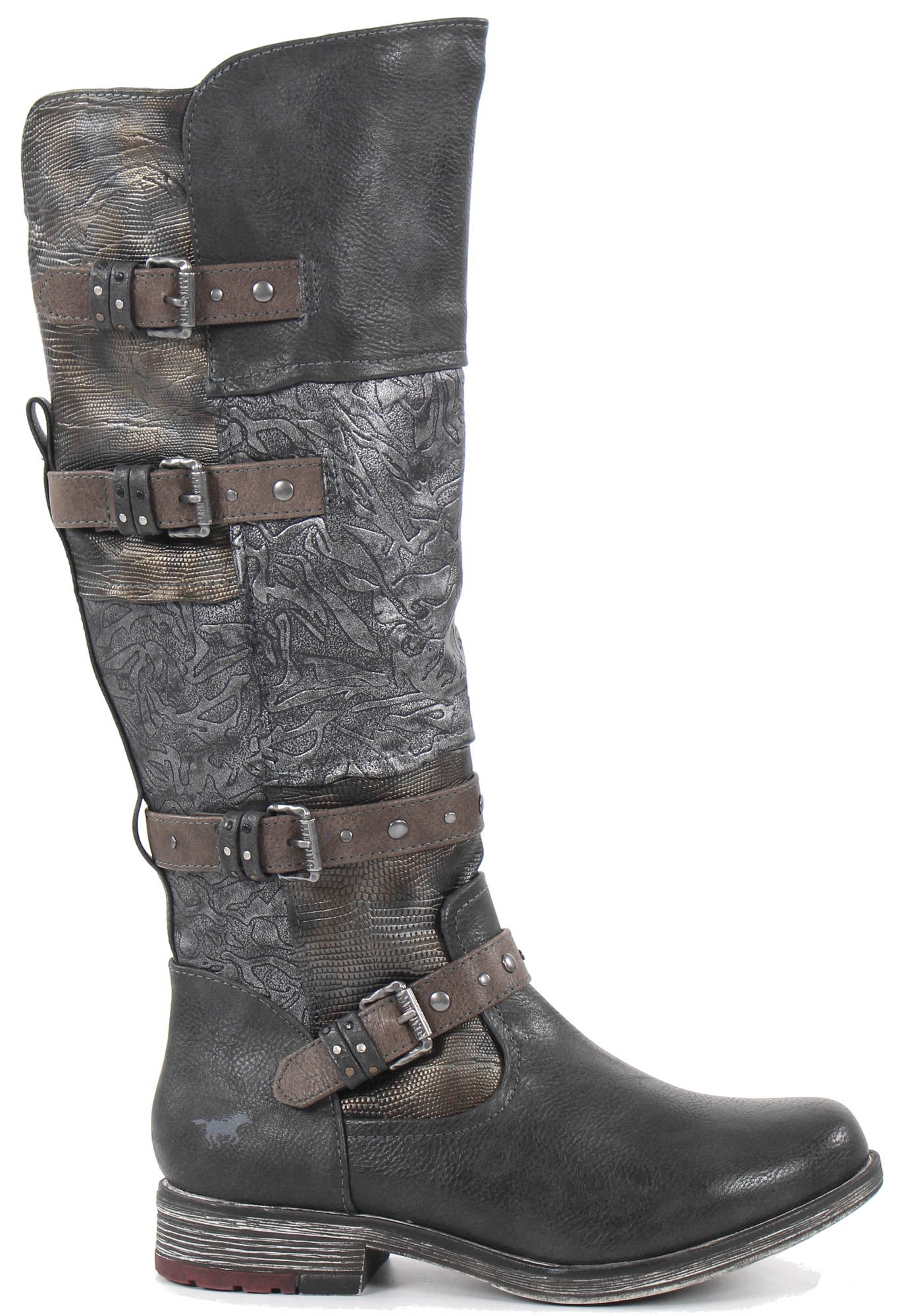 mustang navy boots