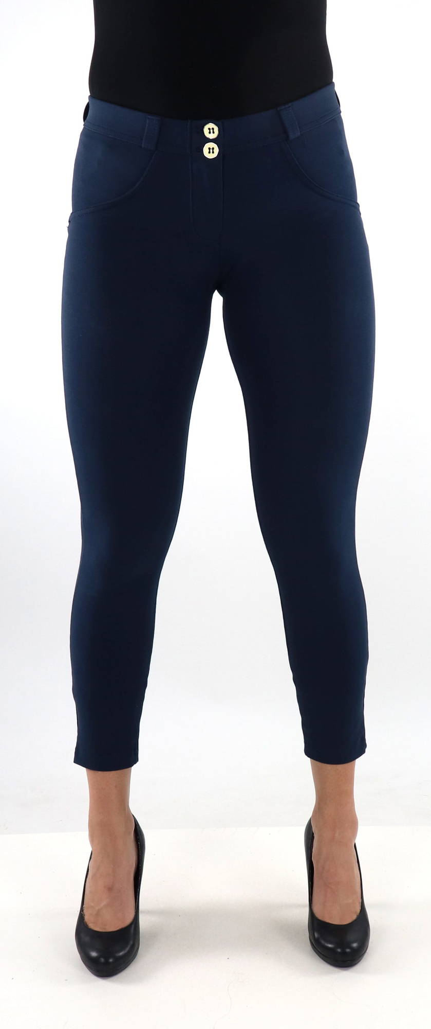 Freddy byxor WR.UP® Eco 7/8 Regular Waist Super Skinny B940 mörkblå ...