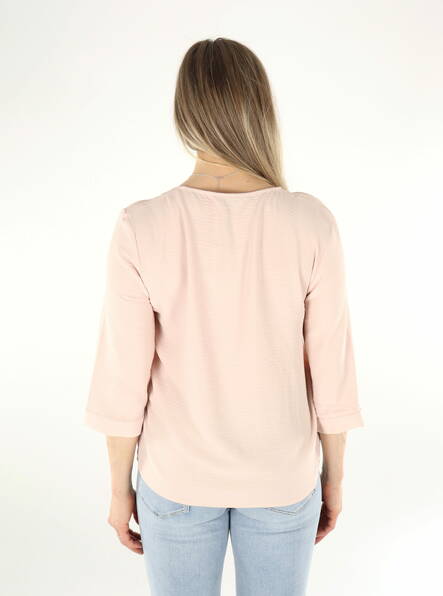 JDY damskjorta Lion 3/4 persika piska - Långärmade tröjor för  damer - 135952 - 2
