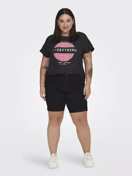 Only Carmakoma dam shorts i plusstorlek Thunder black - Shorts och capribyxor för damer - 136362 - 1