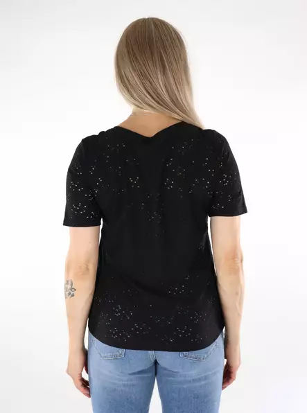 Only dam t-shirt Life black - T-shirts för damer - 136382 - 2