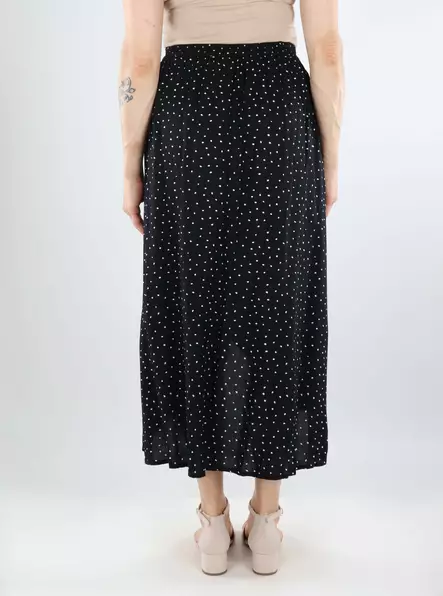 Pieces prickig omlottkjol Omlott svart/ny prick - Kjolar - 138472 - 2