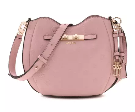 Guess-väska Carmella ljusrosa logotyp - Handväskor - 141512 - 1