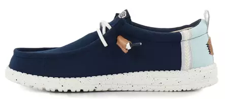 HEYDUDE Skor Wally Craft Linen marinblå kavaj/multifärgad - Promenadskor för herrar - 140872 - 2