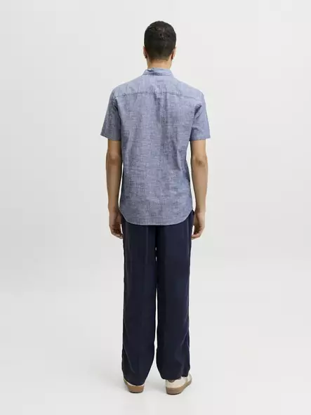 Jack&Jones herr kortärmad skjorta Blusummer faded denim - Skjortor för herrar - 141112 - 2