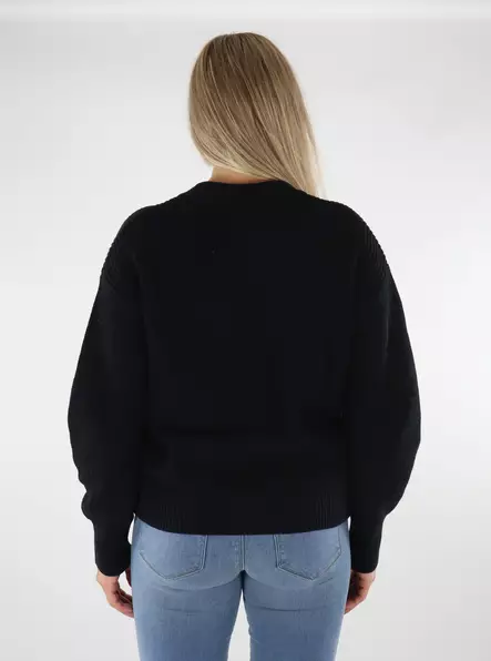 JJXX Cardigan Twist svart - Stickat för damer - 136612 - 2