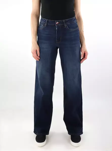 Only damjeans med vida ben Blush HW Wide mörkblå - Jeans för damer - 137432 - 1