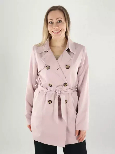 Only dam trenchcoat brunerad lila - Lätta jackor för damer - 140142 - 1