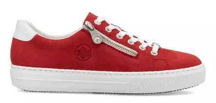 Rieker mockasneakers för damer L59L1-33 röda - Rieker sneakers - 137742 - 1