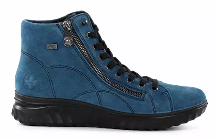 Rieker ankelboots i läder 59010-12 blå - Rieker ankelboots - 137212 - 1