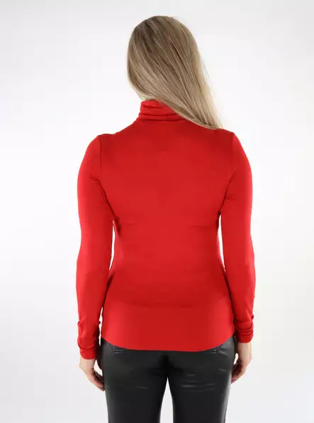 Vero Moda dam pikétröja Rollneck salsa - Långärmade tröjor för  damer - 137002 - 2