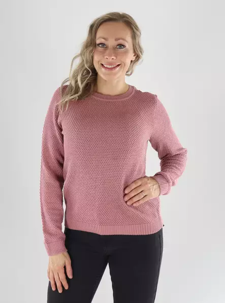 Vila Tröja VIDALO O-NECK L/S KNIT nostalgia rose - Stickat för damer - 141552 - 1