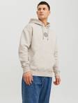 Jack&Jones Hoodie Cosmo hood vit melerad - Huvtröjor för herrar - 134082 - 1