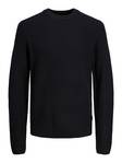 Jack&Jones tröja Blake crew neck, svart - Stickat för herrar - 132522 - 1