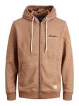 Jack & Jones herr huvjacka Tons hood, mörkblå, brun - Huvtröjor för herrar - 129052 - 2