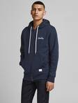 Jack & Jones herr huvjacka Tons hood, mörkblå, brun - Huvtröjor för herrar - 129052 - 1