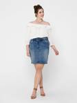 Only Carmakoma Jeanskjol Amy life blå - Kjolar - 126582 - 2