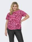 Only Carmakoma T-Shirt Läppstift röd - T-shirts för damer - 135712 - 1