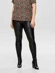 Only Carmakoma Plus size dam coated byxor Punk reg svart - Byxor för damer - 124822 - 1