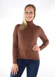 Only Tröja Karol rollneck Friar brown - Stickat för damer - 134312 - 1