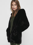 Only dam fuskpälsjacka huva Malou faux fur svart - Lätta jackor för damer - 129632 - 3
