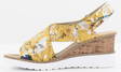 Rieker Sandaler med kilklack V35H6-90 gul - Rieker sandals - 128722 - 2