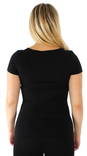 Vero Moda dam basic t-shirt Maxi my svart, vit - T-shirts för damer - 115392 - 3