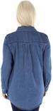 Vero Moda dam jeans skjorta Mila long blå - Skjortor och blusar för damer - 126732 - 2
