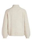 Vila Sweater Melia highneck ljus natur - Stickat för damer - 132602 - 5