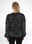 Vila damskjorta Dew black beauty/dew - Långärmade tröjor för damer - 136802 - 2