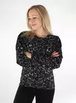 Vila damskjorta Dew black beauty/dew - Långärmade tröjor för damer - 136802 - 1