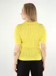 Vero Moda stickad t-shirt dam 2/4 citron droppe - T-shirts för damer - 138232 - 2