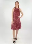 Vero Moda paljettklänning med fluga Halter dimmig ros - Klänningar och tunikor - 138342 - 2
