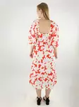 Vero Moda blommig klänning Dicthe Square eldröd/loa - Klänningar och tunikor - 138462 - 2
